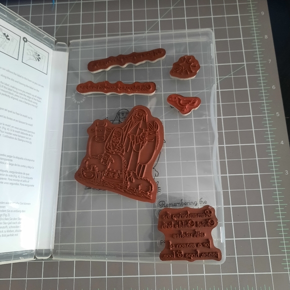 Tidings of Joy Stampin Up rubber cling mount stamp set. - Picture 2 of 2